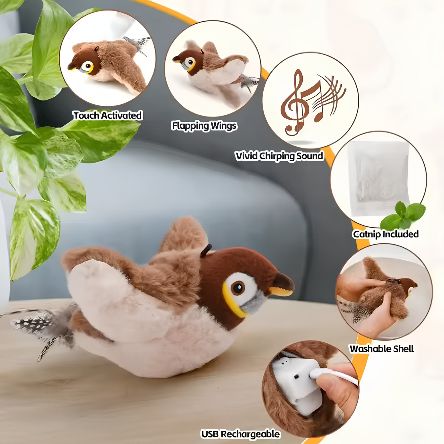 Flappy Bird Cat Toy