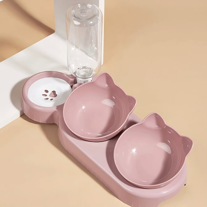 Cat Bowls With Water Feeder
