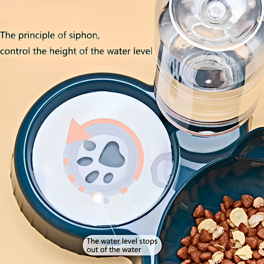 Cat Bowls With Water Feeder